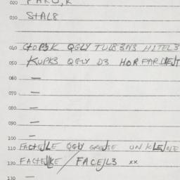 Eastern questionnaire, answ...