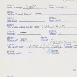 Western questionnaire, answ...