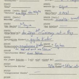 Western questionnaire, answ...