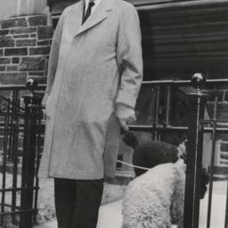 Reinhold Niebuhr standing b...