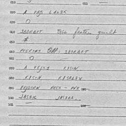 Eastern questionnaire, answ...