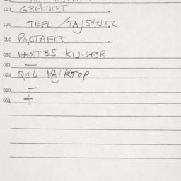 Eastern questionnaire, answ...