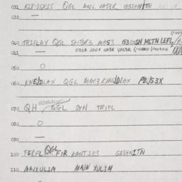 Eastern questionnaire, answ...
