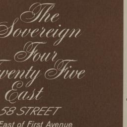Sovereign, 425 E. 58 Street...