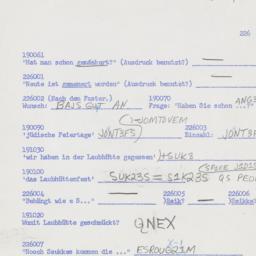 Western questionnaire, answ...