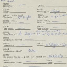Western questionnaire, answ...