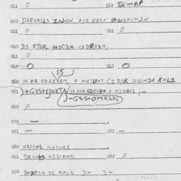 Eastern questionnaire, answ...