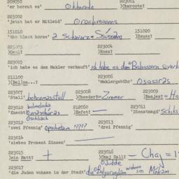 Western questionnaire, answ...