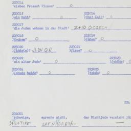 Western questionnaire, answ...