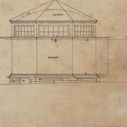 Library exterior elevation