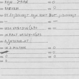 Eastern questionnaire, answ...