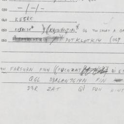Eastern questionnaire, answ...