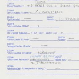 Western questionnaire, answ...