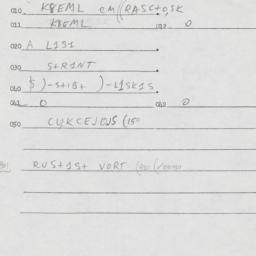 Eastern questionnaire, answ...