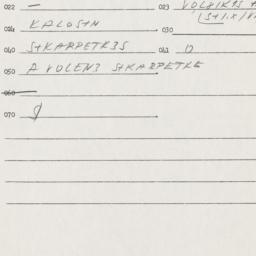Eastern questionnaire, answ...