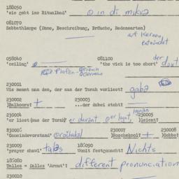 Western questionnaire, answ...