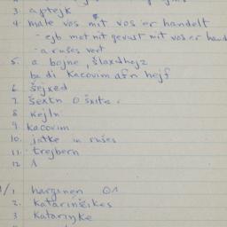 Eastern questionnaire, blue...
