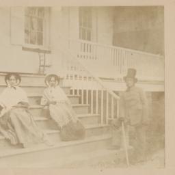 Two Women Seated on Porch S...
