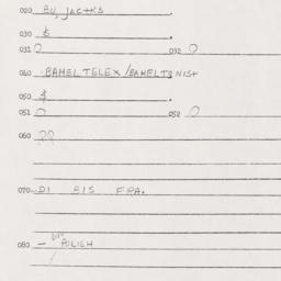 Eastern questionnaire, answ...