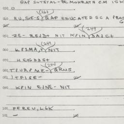 Eastern questionnaire, answ...