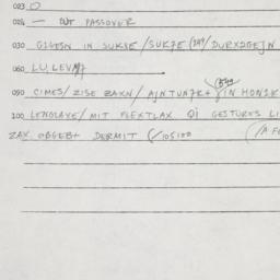 Eastern questionnaire, answ...
