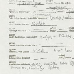 Western questionnaire, answ...