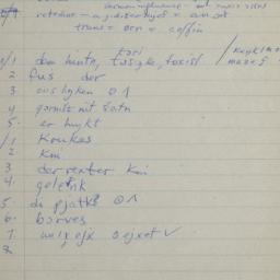 Eastern questionnaire, blue...