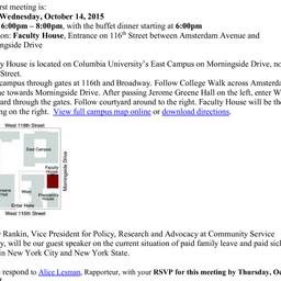 Announcements, 2015-10-14. ...