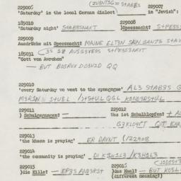 Western questionnaire, answ...