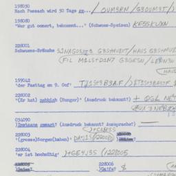 Western questionnaire, answ...