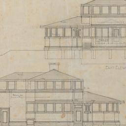 East, west elevations