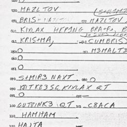 Eastern questionnaire, answ...