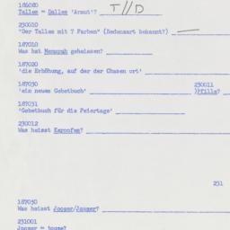 Western questionnaire, answ...