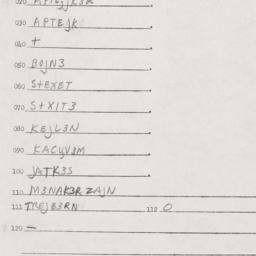 Eastern questionnaire, answ...
