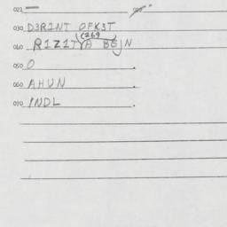 Eastern questionnaire, answ...