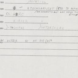 Eastern questionnaire, answ...