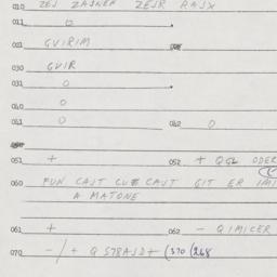 Eastern questionnaire, answ...