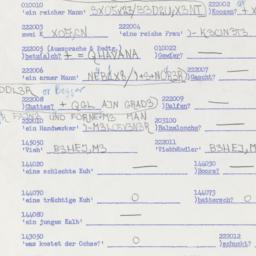 Western questionnaire, answ...