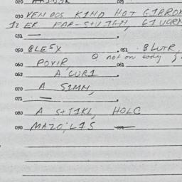 Eastern questionnaire, answ...