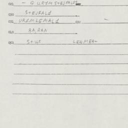 Eastern questionnaire, answ...