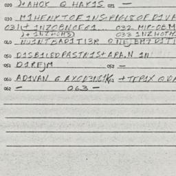 Eastern questionnaire, answ...