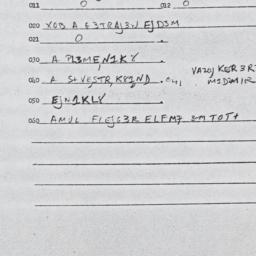 Eastern questionnaire, answ...