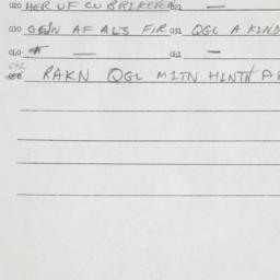 Eastern questionnaire, answ...
