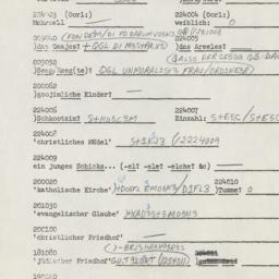 Western questionnaire, answ...