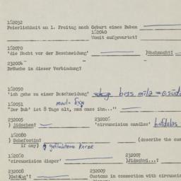 Western questionnaire, answ...