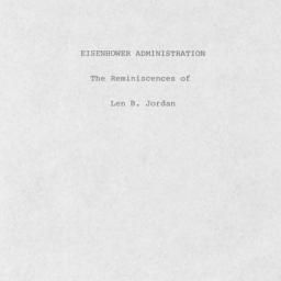 Reminiscences of Len B. Jor...