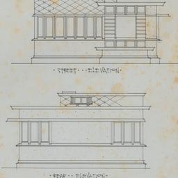 Street, rear elevations