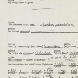 Western questionnaire, answ...