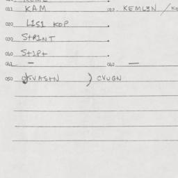 Eastern questionnaire, answ...