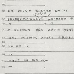 Eastern questionnaire, answ...